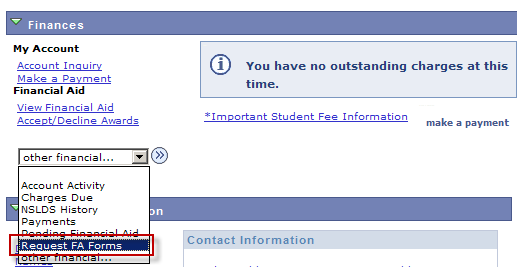 fa_request_1.png Screenshot of Request FA Forms drop down menu.